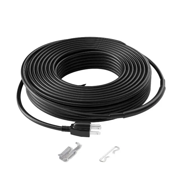 VEVOR Self-Regulating Pipe Heating Cable 80FT 5W/FT Heat Taper Tape Pipes Roof, ZDWWGWQGDJRD70M43V1