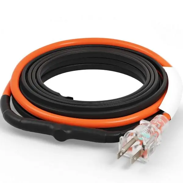 VEVOR Self-Regulating Pipe Heating Cable 9FT 5W/FT Heat Tape Thermostat, ZDWDGWQGDJRDKPUUGV1