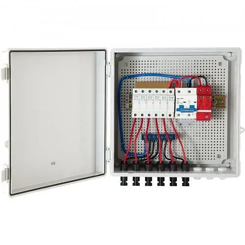 VEVOR Solar Synthesizer Box PV Synthesizer 15A 6 String ABS Plastic Solar Panel Kit, G2615A63AIP65ZY1RV0