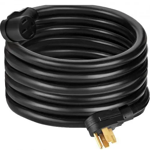 VEVOR Sustainable RV Extension Cord 36' 30Amp RV Power Cord 4 Wire 10AWG NEMA 14-50 Modifyer 3750W, 36CRVDYX000000001V0