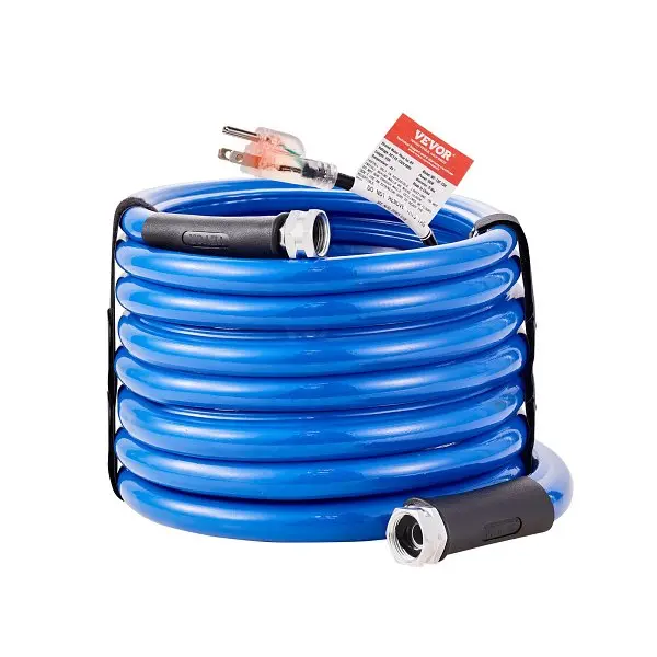VEVOR Universal 25ft Heated Water Hose RV, Heated Drinking Water Hose Antifreeze to -45°F, Automatic Self-regulating, GHK...