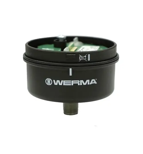 Werma Classic Terminal element M12 8-Pole Black, 640.880.00