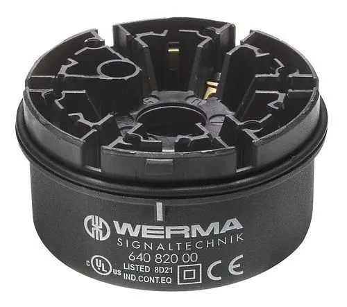 Werma Superior Terminal element screwable, base & wall mount, 640.820.00