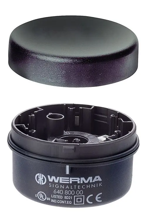 Werma Terminal element, tube mount, 12-230V AC/DC, Ebony, 640.810.00