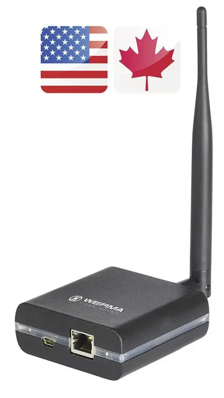 Werma WIN ethernet receiver 115-230V AC, Ebony, 860.000.07