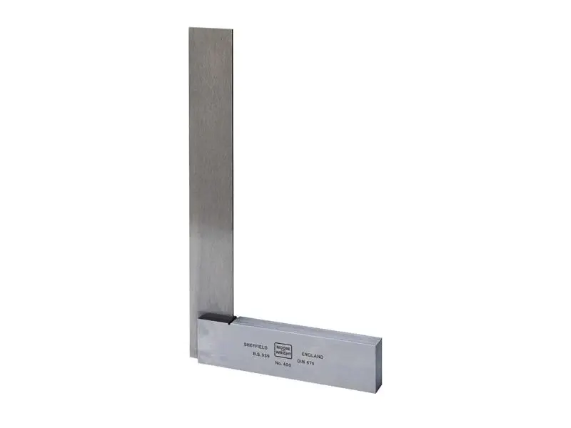 Moore & Wright 4009 Engineer's Square Grade B 225mm (9in) (Retail Packaging)