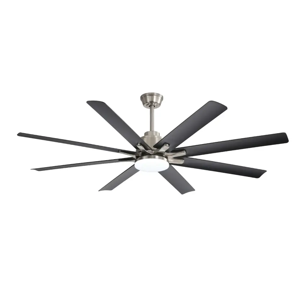 Ceiling Fan Dimmable LED Portable, 8 Blades, Reversible DC Motor, Remote Control