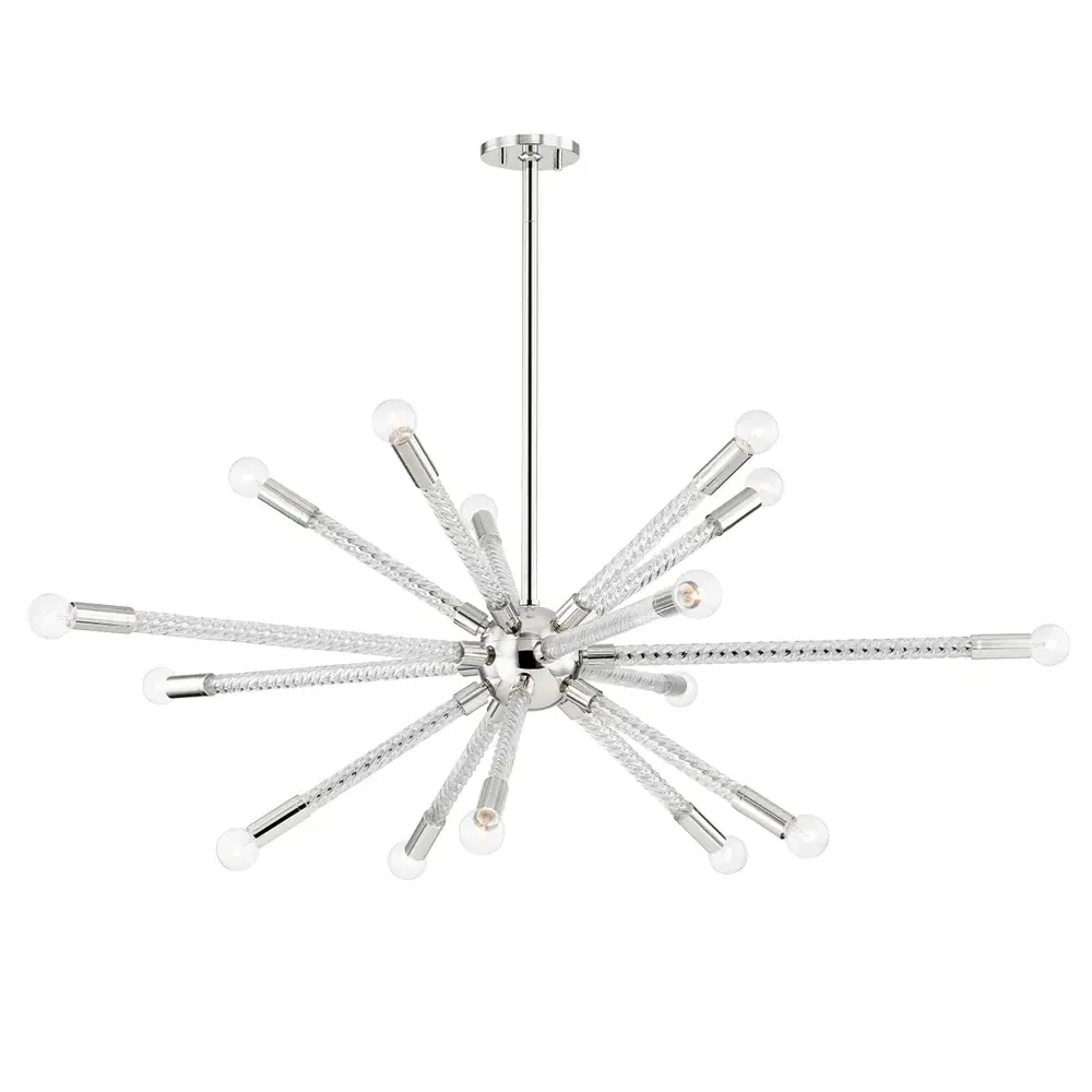Pippin 15 Portable Chandelier - Polished Nickel