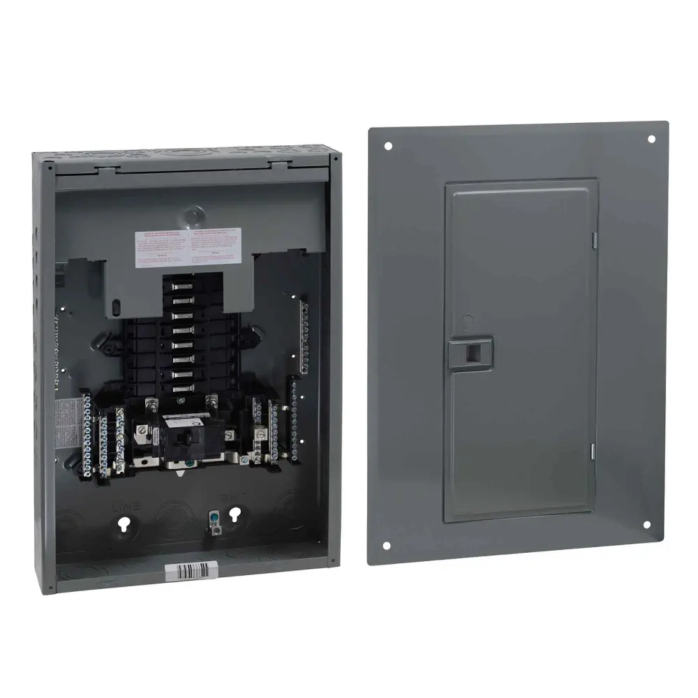 Square D QO Electrical Panel 100 Amp 40-Space and 80-Circuit, Central Breaker Included