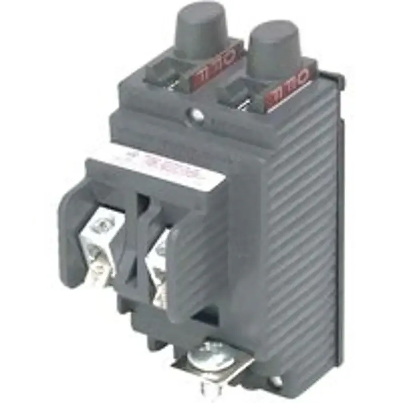 Pushmatic UBIP1515 Circuit Breaker, Tandem, Type UBIP, 15/15 , 1 -Pole, 120/240 V, Typical Trip, Plug Mounting