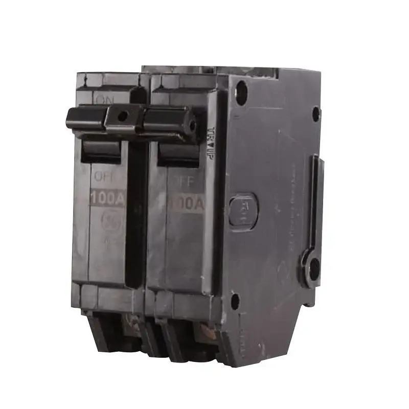 GE THQL21100P Circuit Breaker, 100 , 2-Pole, 120/240 V, Plug, Tin