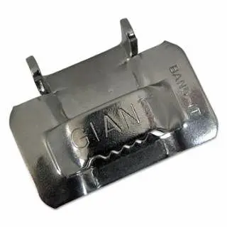 BAND-IT Micro Giant Buckles, 1 , Stainless Steel, 25 per pack, G44199