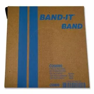 BAND-IT Stainless Tool Steel Band, 3/4 W x 0.030 Thick x 100 ft L, SS 201, C20699