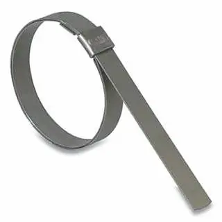 BAND-IT Super-Strong Junior® Smooth ID Clamp, 2-1/4 dia, 5/8 W, 0.030 Thick, Galvanized Carbon Steel, 100 per Box, JS3089