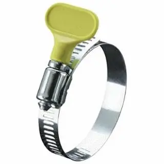 Ideal Chemical-Resistant Tridon Turn-Key Hose Clamps, 3/4"-1 3/4" Dia, 5/16"W, Stainless Steel, 10/Box, 5Y0...