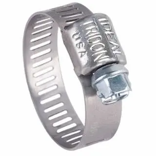 Ideal Tridon 62P Series Small Diameter Clamp,3/4" Hose ID, 1/2-1 1/4"Dia, Stnls Steel 201/301, 100/case, 62P12