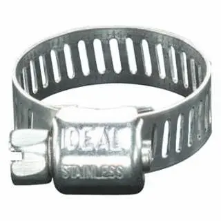 Ideal Tridon 62P Series Small Diameter Corner Clamp,1" Hose ID, 1/2-1 1/2"Dia,Stainless Steel201/301, 100/Case, ...