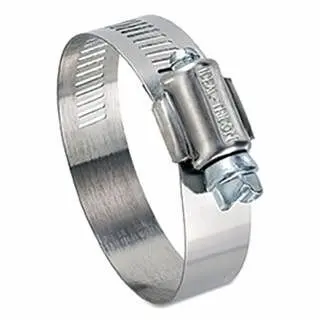 Ideal Tridon 50 Series Small Diameter Pipe Clamp, 3.12 to 4.5 clamp, 9/16 W, Stainless Steel, 10/Box, 5064