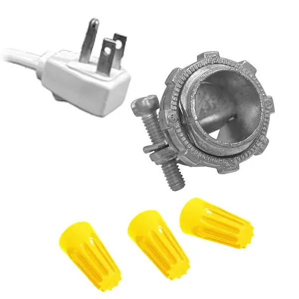 Jones Stephens Garbage Disposal Wiring Kit 6' Cord Angle Plug, E25118