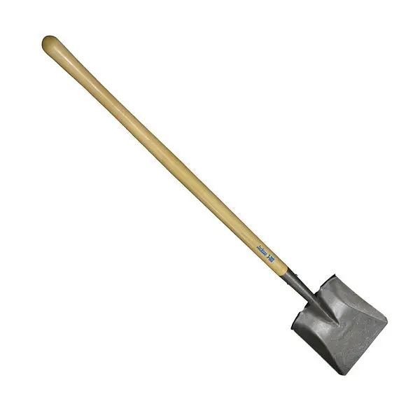 Jones Stephens Luxury Grade Wood Handle Shovel, Long Handle, Square Point, AMES #BMTLS, S49422