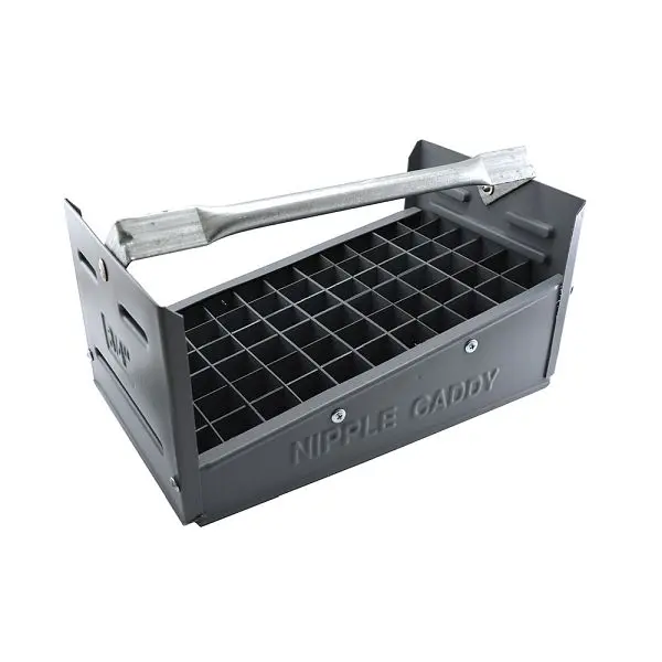 Jones Stephens Plastic Nipple Caddy, 3/4" Size, 66 Pieces Capacity (13-1/4" x 7-7/8" x 6-1/2"), N70175