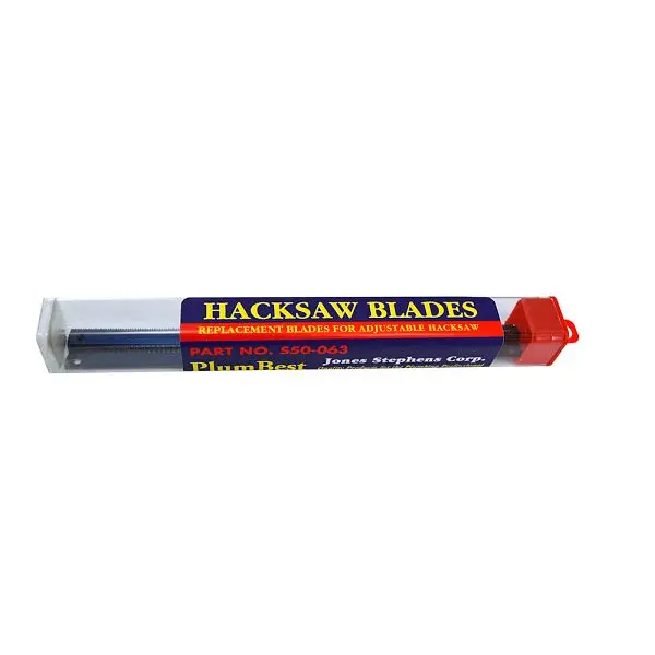 Jones Stephens Replacement Blade 6" Adjustable Close Quarters Hacksaw S50062 (5 pk), S50063