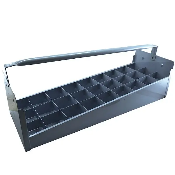 Jones Stephens Steel Joint Caddy Tray, 2" Size, 27 Pieces Capacity (23-7/8" x 8-1/2" x 6-1/2"), N70032