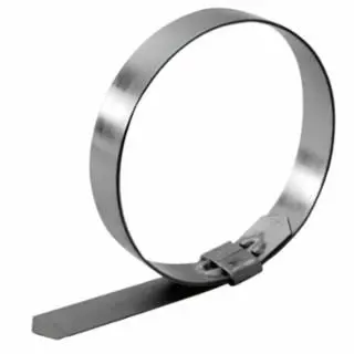 Strapbinder Mini Hosebinder Center Punch Preformed Hose Clamp, 2 1/2" Hose Id, Carbon Steel, 50 per Box, HBCP10