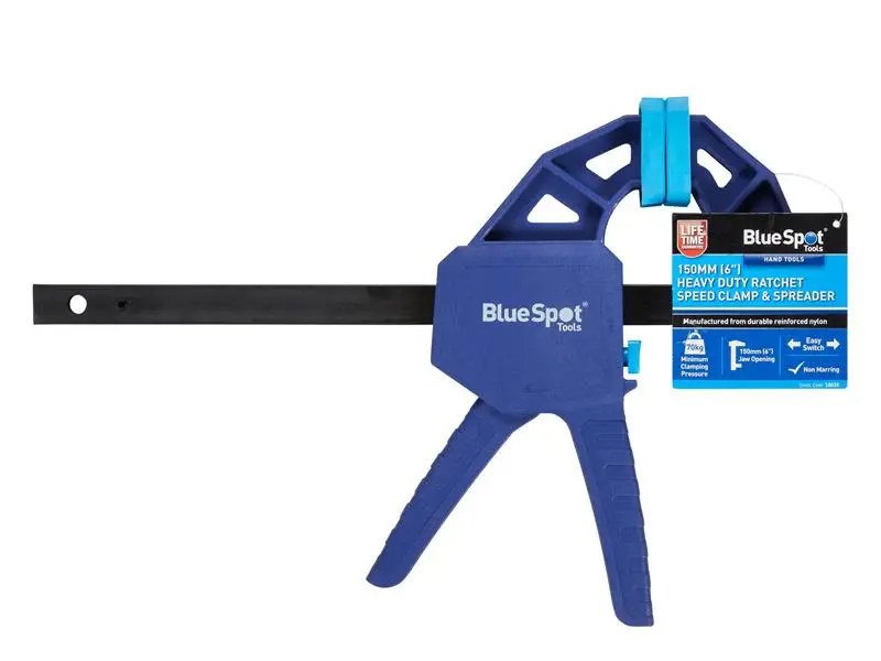 BlueSpot Tools Rugged Ratchet Speed Clamp & Spreader 150mm (6in)