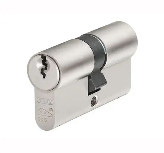 ABUS E60NP Euro Profile Duplicate Cylinder - Nickel Pearl 45/45
