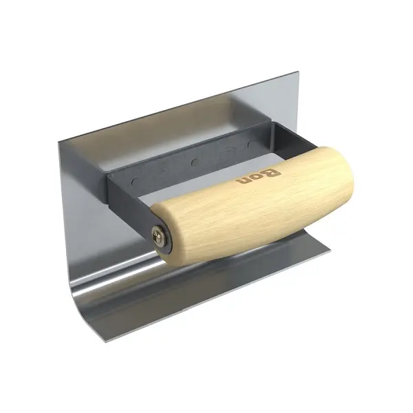 Bon Epoxy Cove Tool, 6" x 1 1/2", 3/4" Radius 4" Lip Wood Wave Handle, 22-595