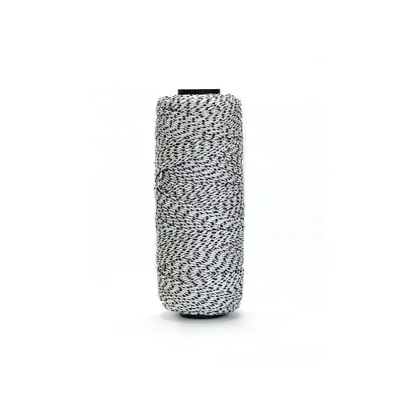 Bon Glow Braided Nylon Flecked Line, 500', Black/White Flecks, 81-235