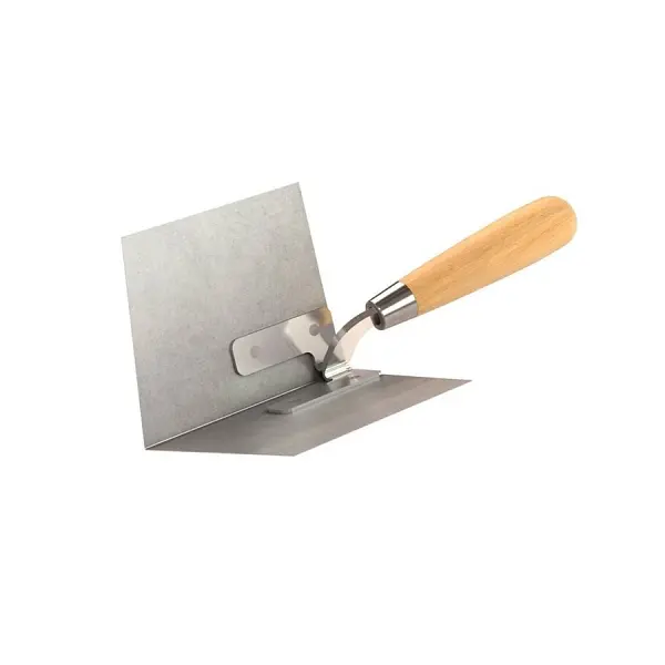 Bon Impact-Resistant Taper Tapered Angle Plow, Stainless Steel 90°, Wood Handle, 13-149