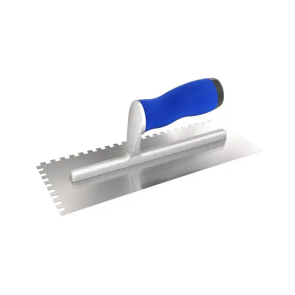 Bon Notched Trowel, 1/8" x 3/16" Rect, Ease Grip Handle, 14-357