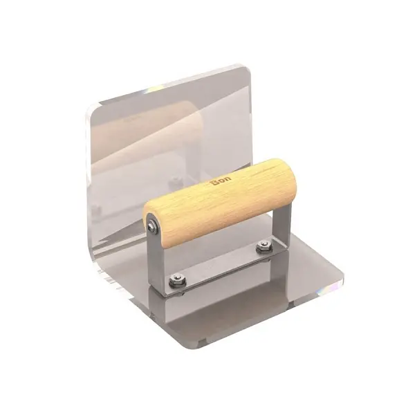 Bon Plexiglass Inside Step Tool, 6" x 5", 1/2" Radius Wood Handle, 12-695