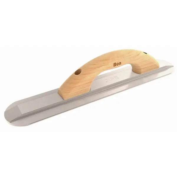Bon Powerful Round End Magnesium Float, 16" x 3 1/8" Wood Handle, 12-408