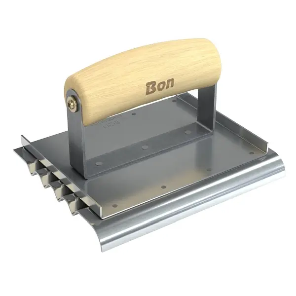 Bon Reliable Securety Step Edger, 6" x 4 3/4" Wood Wave Handle, 12-475