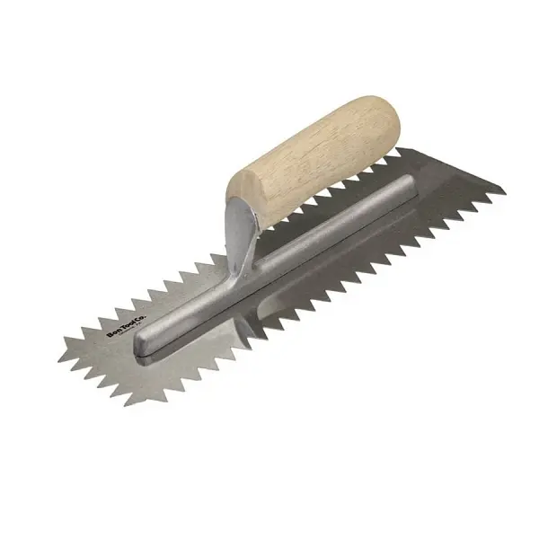 Bon Scratcher Trowel, 12" x 4 1/2" Wood Handle, 83-342