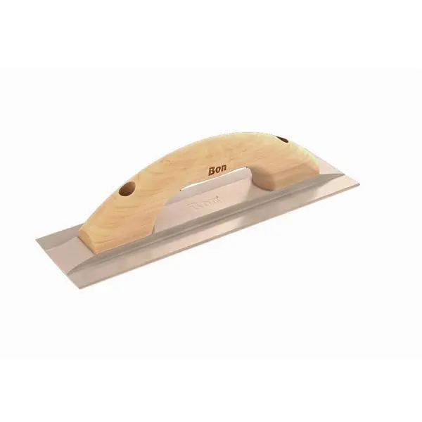 Bon Square End Magnesium Float, 12" x 3 1/8" Wood Handle, 12-182