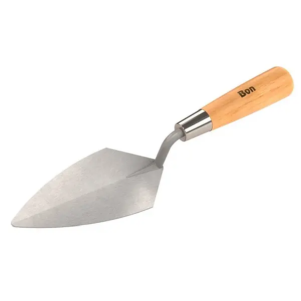 Bon Stainless Steel Pointing Trowel, 5 1/2" Wood Handle, 70-112