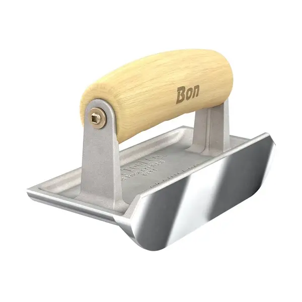 Bon Time-Tested Bullet Edger, Stainless Carbon Steel 6" x 2 3/4", 5/8" Bit, Wood Wave Handle, 89-311