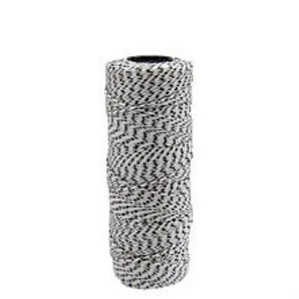 Bon Pro Plus Bonded Braided Nylon Flecked Line, 500' White/Black Flecks, 11-285