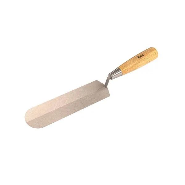 Bon Pro Plus Round End Coke Trowel, 8" x 2" Wood Handle, 21-188