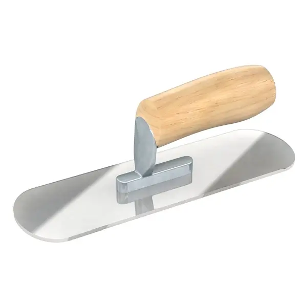 Bon Pro Plus Swim Pool Trowel, Plexiglass 10" x 3", Short Shank Camel Handle, 12-905