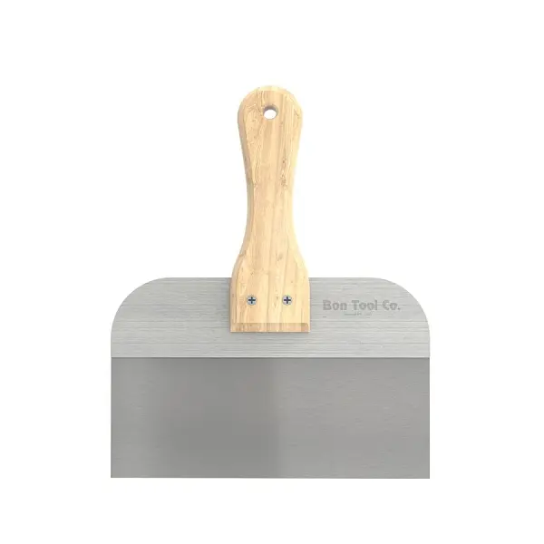 Bon Pro Plus Taper Taping Knife, Stainless Steel 8" x 3", 7" Wood Handle, 15-295