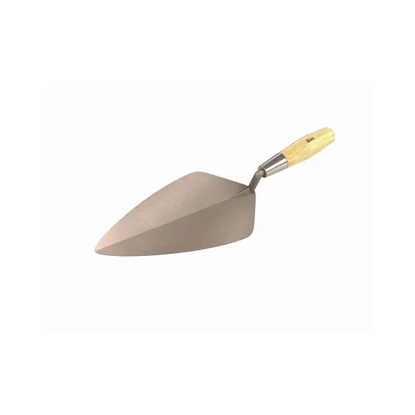 Bon Pro Plus Wide London Pro Carbon Metal Steel Brick Trowel, 10" Wood Handle, 72-432