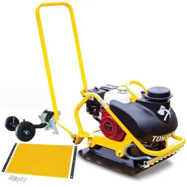 Tomahawk 5.5 HP Honda Vibratory Plate Space-savingor Tamper GX160 Engine 3.5 Gallon Water Tank, TPC90H