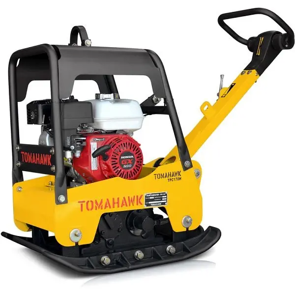 Tomahawk Precision-Engineered 6.5 HP Honda Vibratory Reversible Plate Space-savingor Tamper GX200 Engine, TPC170H