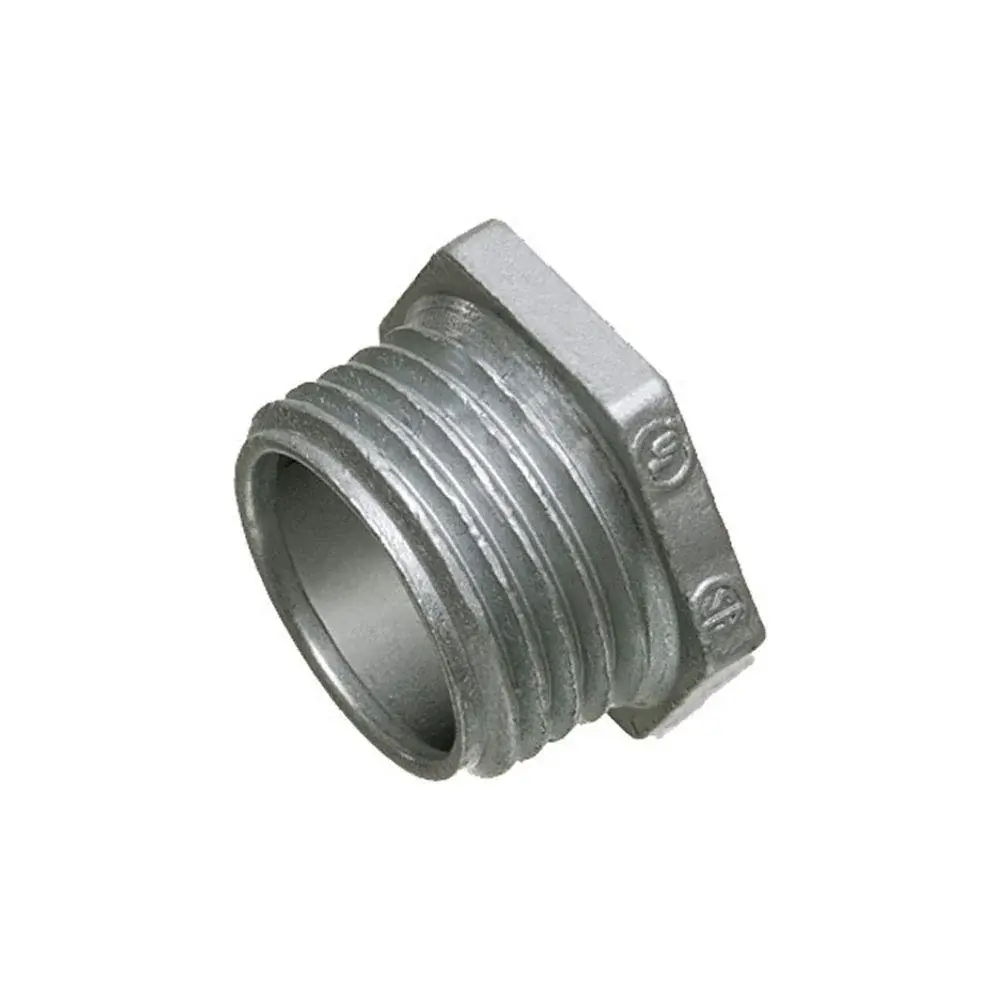 501 Arlington Industries 1/2" Conduit nipple, spelter die-cast, Provides burr free entrance into box Blue