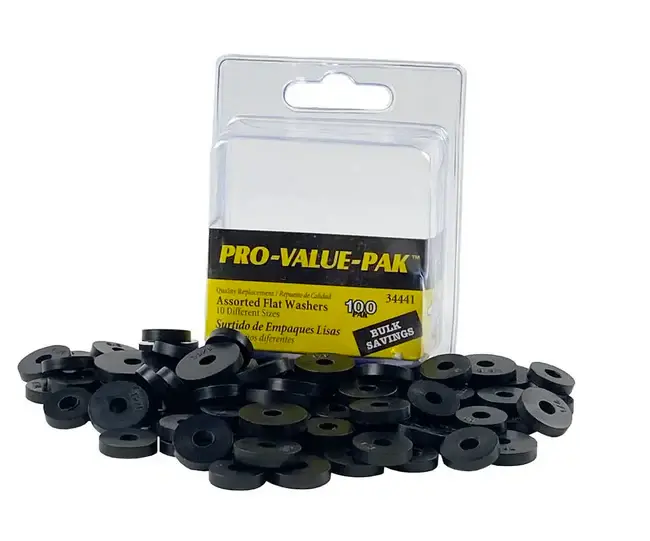 Danco 100 Piece Assorted Flat Washer Adjust Damaged Box